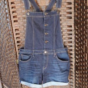 No Boundaries denim shortalls